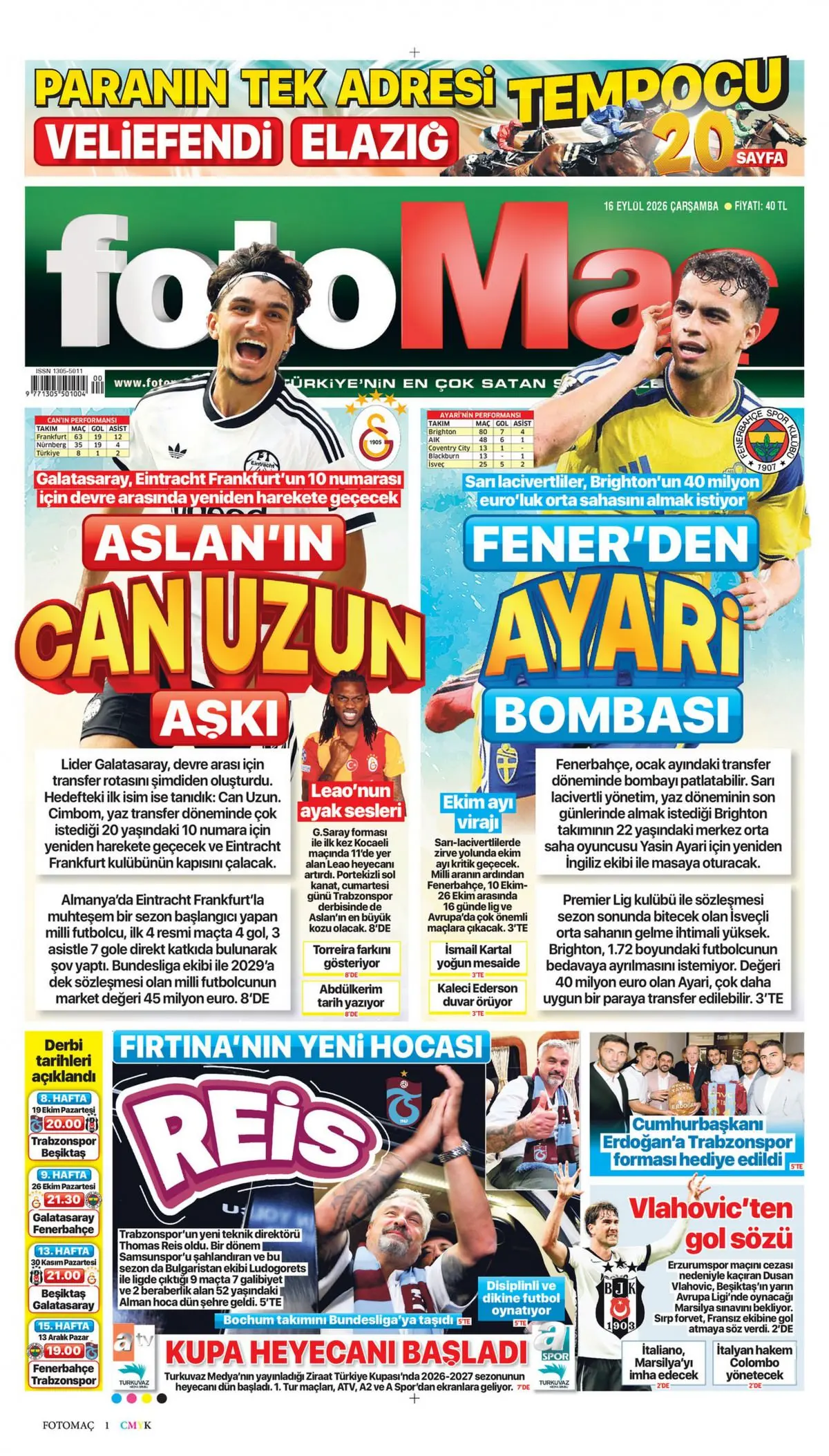 Fotomaç gazete manşeti