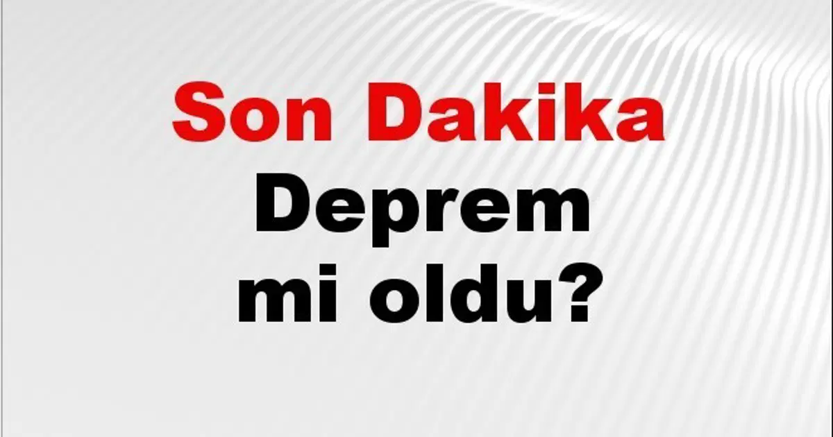 Son dakika deprem mi oldu? Az önce deprem nerede oldu? İstanbul, Ankara, İzmir ve il il AFAD son depremler 03 Eylül 2026 | NTV Haber